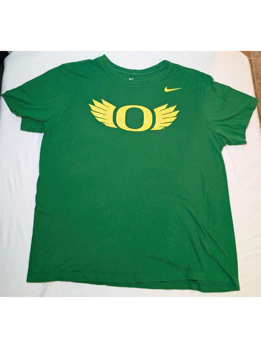 Nike Oregon Ducks Wings Green Graphic T-Shirt Men's XL